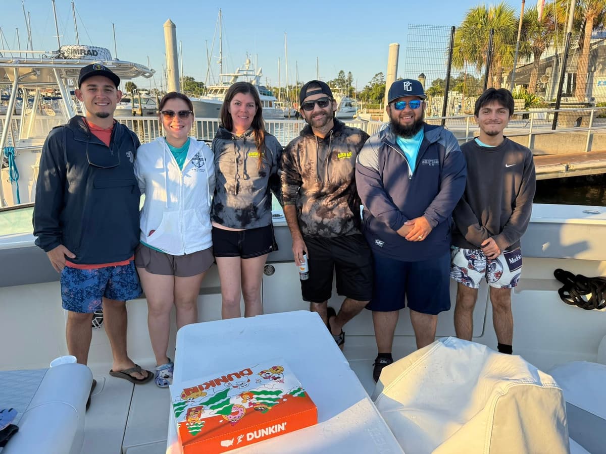 The Alien Air team on a fishing trip