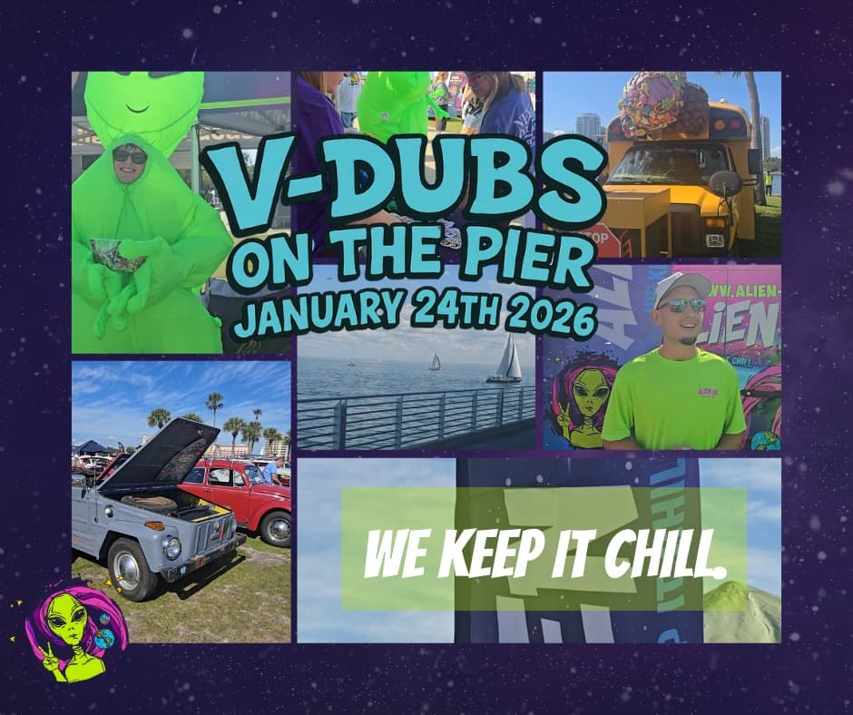 Alien Air at V-Dubs on the Pier community event in St. Petersburg